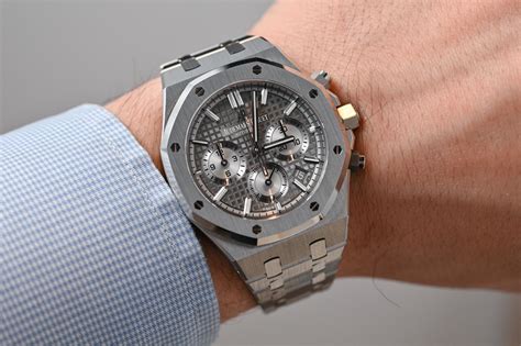 audemars piguet titanium chronograph|audemars piguet selfwinding chronograph price.